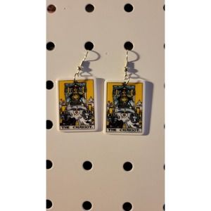 The Chariot Tarot Card Earrings